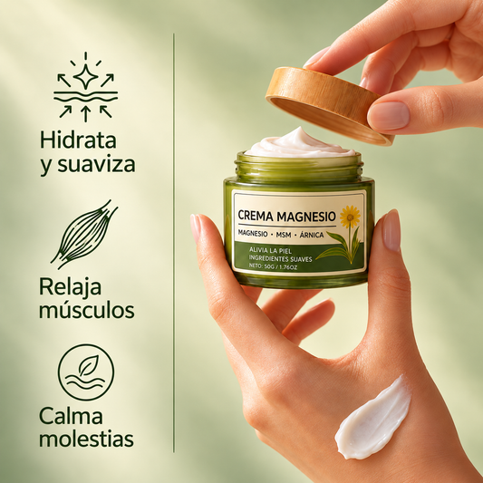 Crema Magnesio® | Adiós al dolor muscular, articular y nervioso